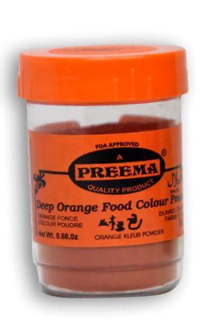 PREEMA DEEP Orange Food Colour Powder 0.88 OZ